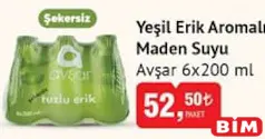 AVŞAR YEŞİL ERİK AROMALI MADEN SUYU 6X200 ML AVŞAR YEŞİL ERİK AROMALI MADEN SUYU 6X200 ML